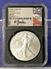 2024(P) American Silver Eagle Star Privy FDOI NGC MS70 Gaudioso Signed