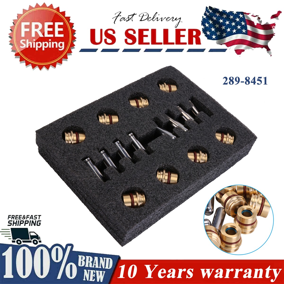 8 PACK FOR CATERPILLAR 226B 232B 247 248B 267 287B PILOT VALVE PLUNGER 289-8451