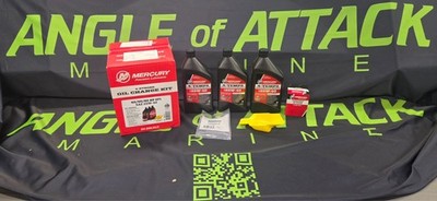 Mercury Marine/Quicksilver New OEM 25W-40 Oil Change Kit, 8M0081916