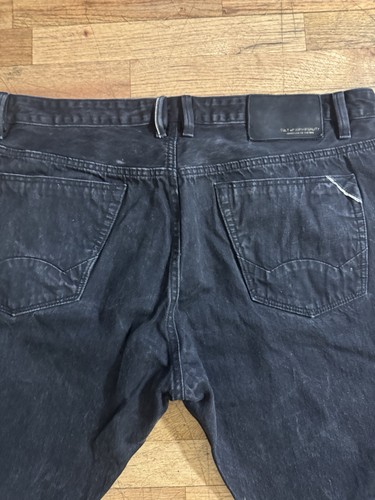 Jeans Cult of Individuality Nero Uomo W44 L32 Pantaloni Denim Vestibilità Dritta - Foto 10 di 15