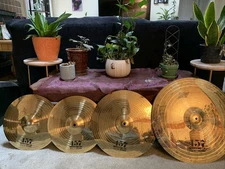 Wuhan 457 Heavy Metal Full Cymbal Set- Hi-Hat, Crash, and Ride