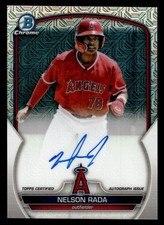 2023 Bowman #BMA-NR Nelson Rada Chrome Prospects Autographs Mojo Refractors