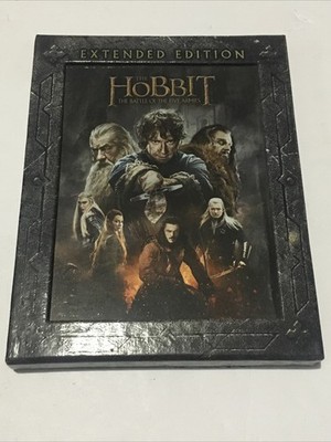 The Hobbit: The Battle of Five Armies EXTENDED EDITION Blu-Ray 3 Discs w/Slipbox
