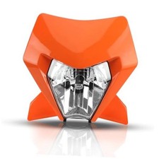 Dirt Bike LED Headlight,Motorcycle Head Lamp Light Kit Compatible With Orange