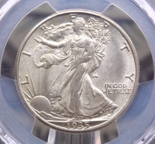1935 "D" Walking Liberty SILVER Half Dollar 50c PCGS MS63 #746 BU Unc ECC&C, Inc