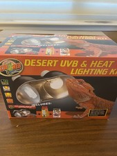 Desert UVB  Heat Complete Lighting Kit Reptile Terrarium Dual Heating Light