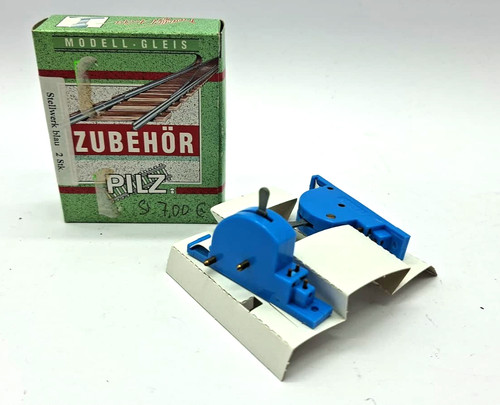 Tillig/ Pilz 86001 Stellwerk - / Weichen - Schalter - blau 2er Pack  in OVP | Zustand: Gebraucht
