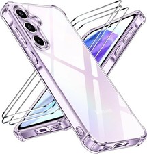 ARMOUR Case For Samsung A27 5G, Clear Shockproof Phone Cover & Screen Protector