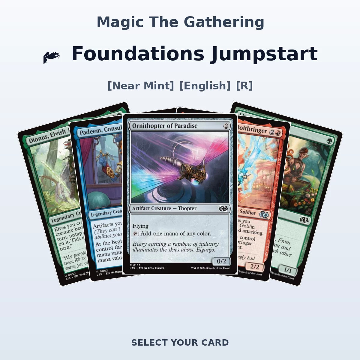 Magic The Gathering Foundations Jumpstart - Select Your Cards (NM, R)
