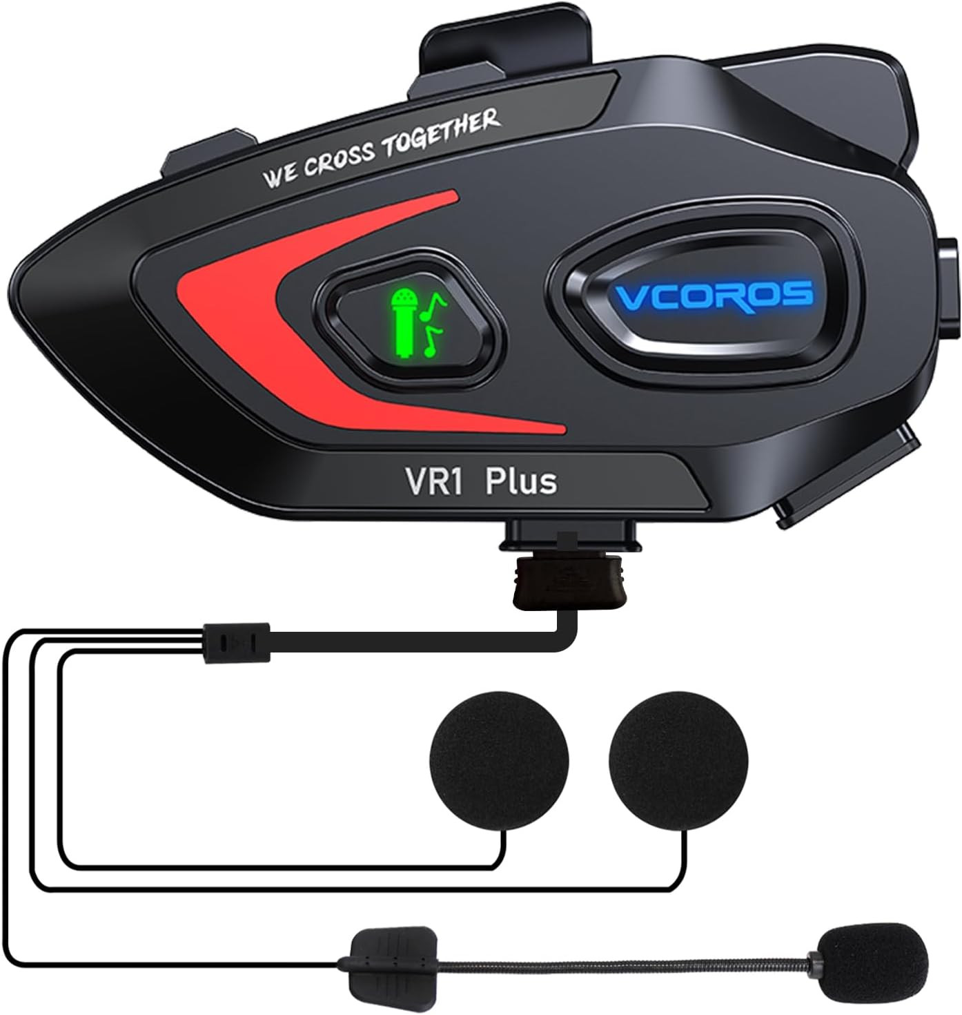 Sistema Comunicazione Casco VR1 Plus Interfono 500m IP56 Waterproof