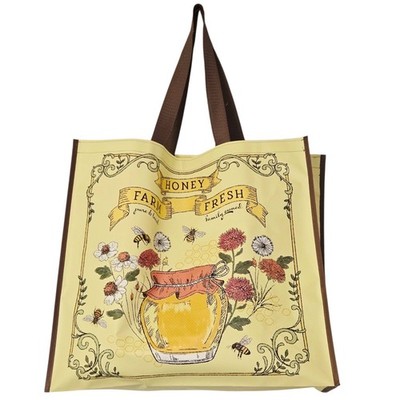 Honey Farm Fresh Jar Bees Bee Floral Pure Local Gift Tote Bag TJMaxx Bumble