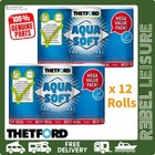 Thetford Aqua Soft Chemical Toilet Paper 12 Roll Mega Pack Cassette Caravan