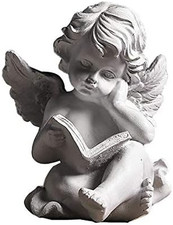 Angel Statue Cherub Wings Figurine Indoor Outdoor Guardian Home Garden Angel Scu