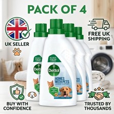Dettol Laundry Sanitiser Homes with Pets Fresh Breeze (Pack of 4) 750ml