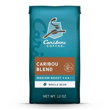 Caribou Coffee Caribou Blend Premium Medium Roast Whole Bean Coffee, 12 oz. 12.25 per pound