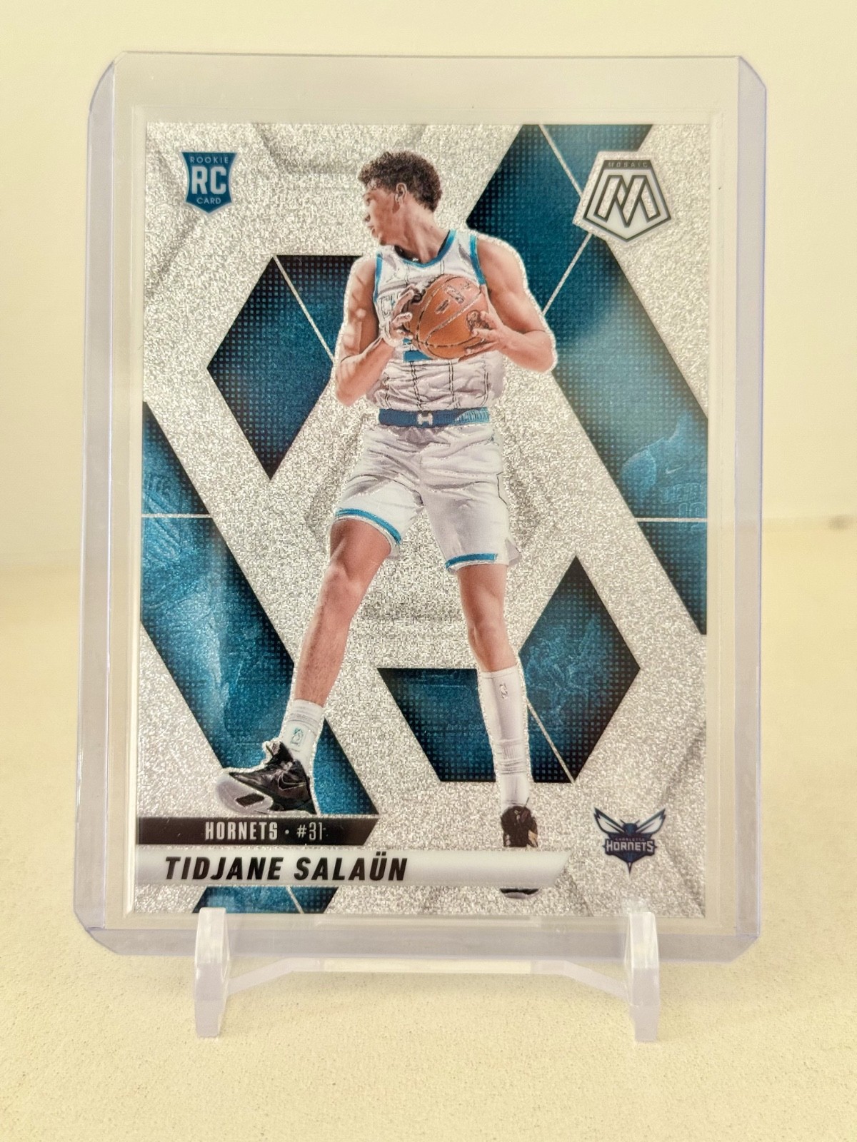 2024-25 Panini Mosaic Tidjane Salaun #241 GLITTER SSP Prizm (RC) True