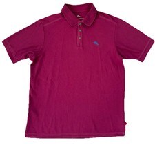 Tommy Bahama Mens Supima Pima Cotton Polyester Swordfish Logo Polo Shirt M