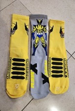 Marvel X-men Wolverine Adult Size Crew Socks Lot of 3 Pairs