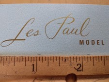 Gibson Les Paul Model Electric Guitar Premium Waterslide Decal Metallic Gold Ink