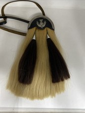 Military Thistle White Horse Hair Sporran-Scotland