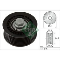 Umlenk-/FüHrungsrolle, Keilrippenriemen Schaeffler INA 532 1076 10