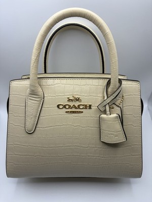 COACH Andrea Carryall Bag Crossbody In Crocodile embossed Leather