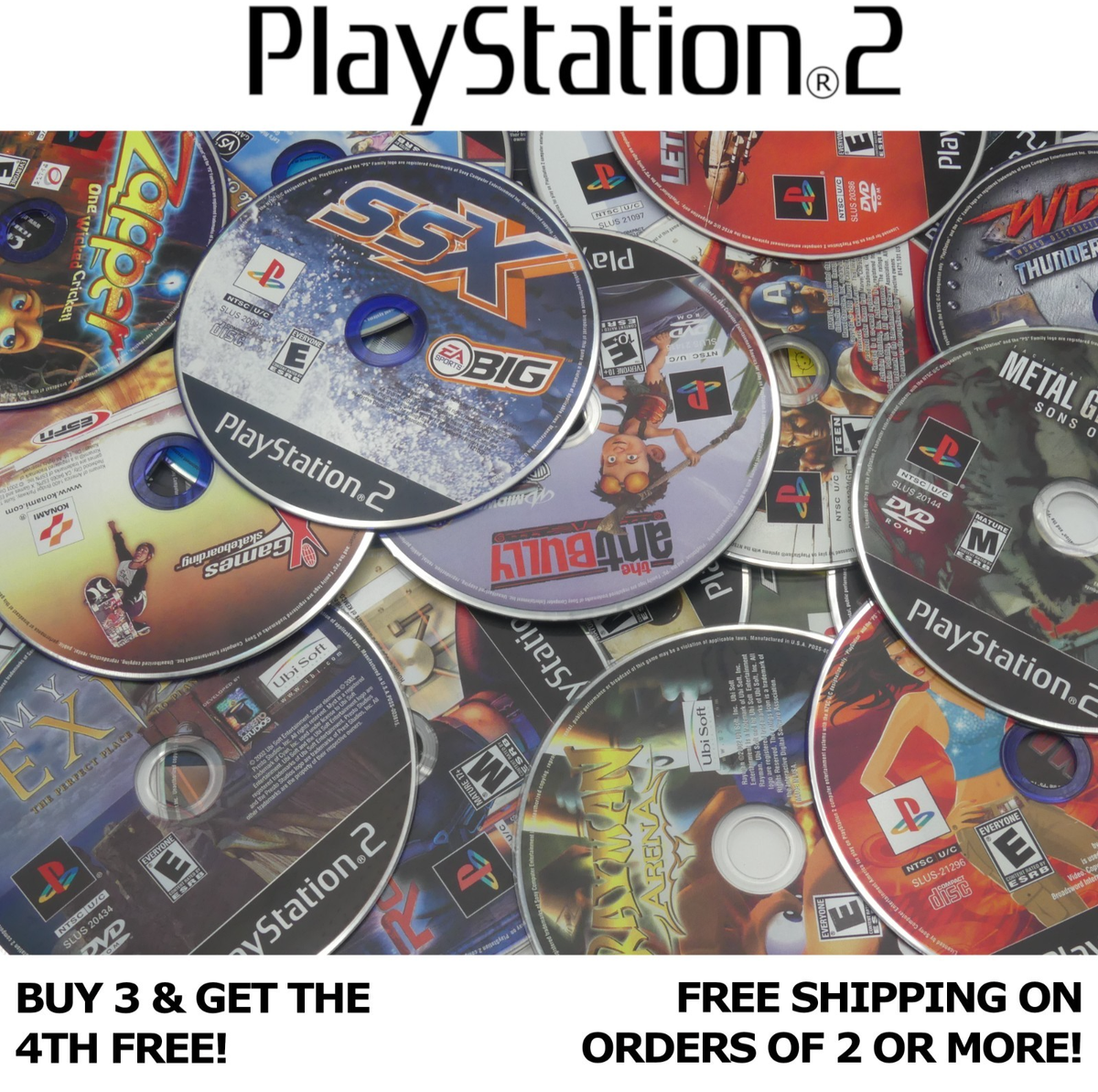 Loose PS2 Games: Buy 3 & Get 1 FREE! | eBay