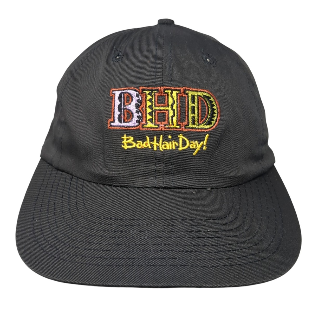 Bad hair day embroidered baseball cap Green Bad Hair Day Hat – Rolaine Boutique main image 4