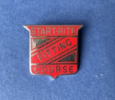 Vintage start-rite shoe fitting Course enamel pin badge by Miller