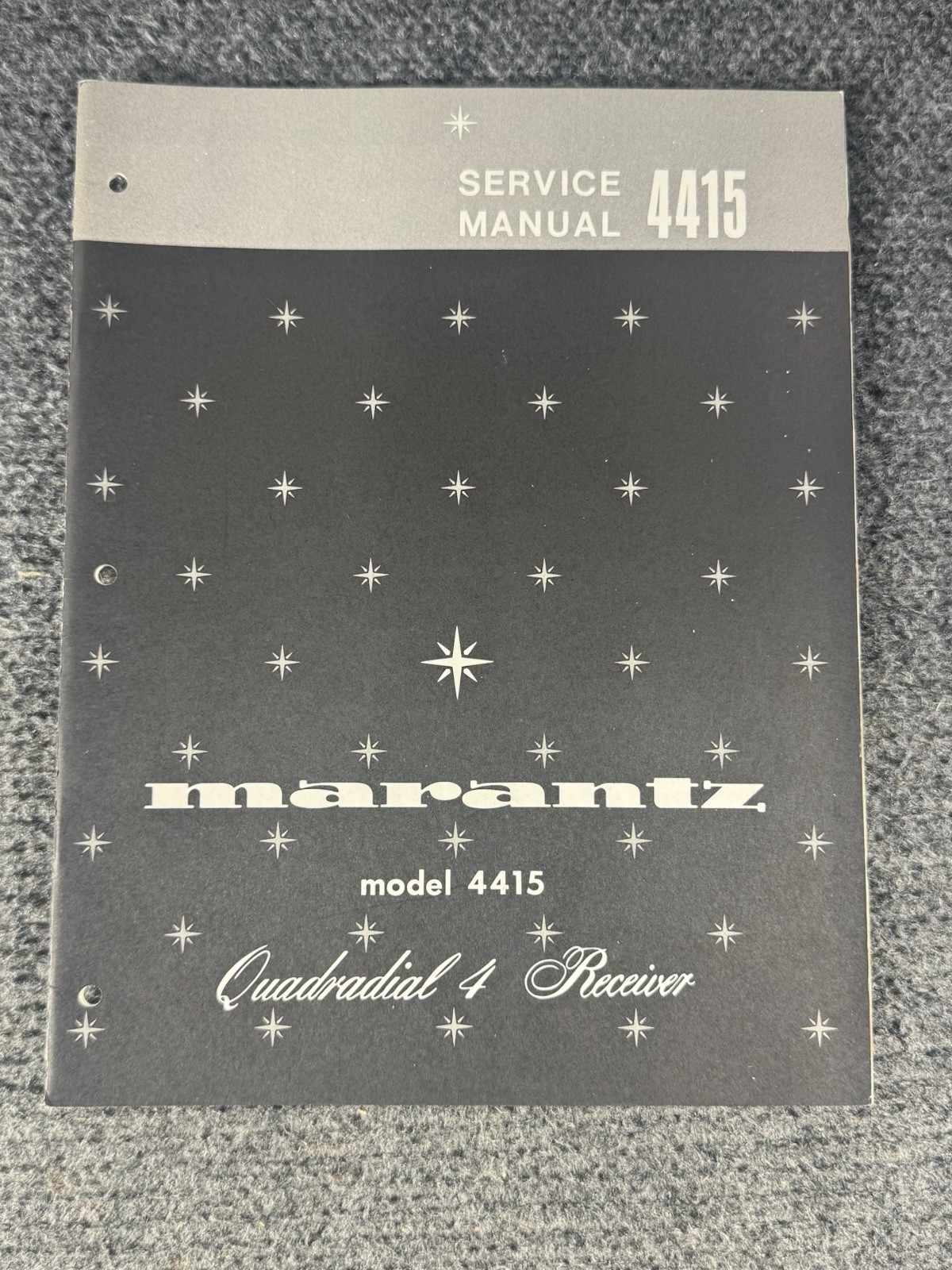 Marantz Model 4415 Quadradial 4 Receiver Service Manual *Original*