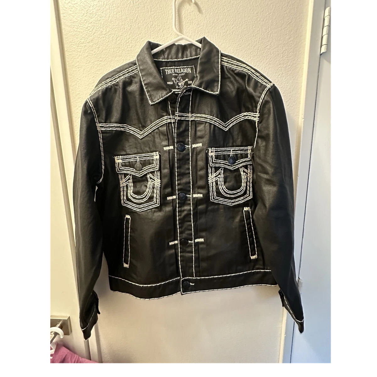 True Religion Faux Leather Outer Shell Coats, Jackets & Vests for
