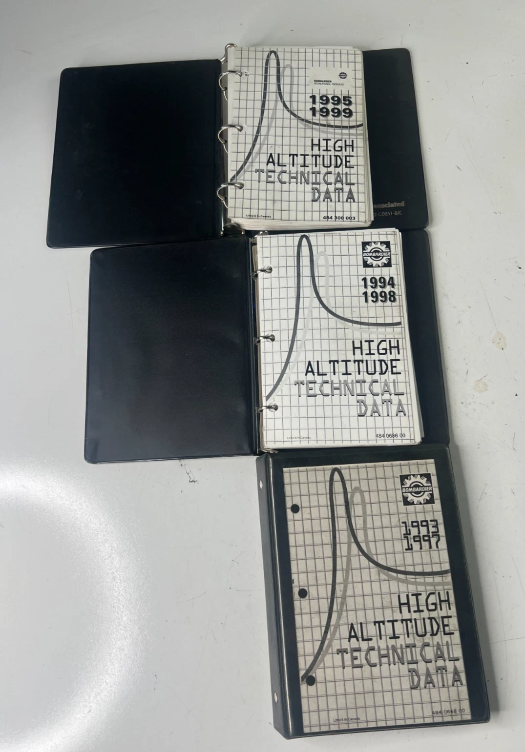 Ski-Doo Bombardier High Altitude Technical Data Dealer Manual Lot 1993-1999