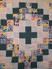 Antyczny przecinarka Kołdra Top Patchwork 60 X 60" 