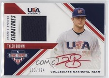 2020 Panini USA Baseball Stars & Stripes Signatures 133/224 Tyler Brown Auto 0g4