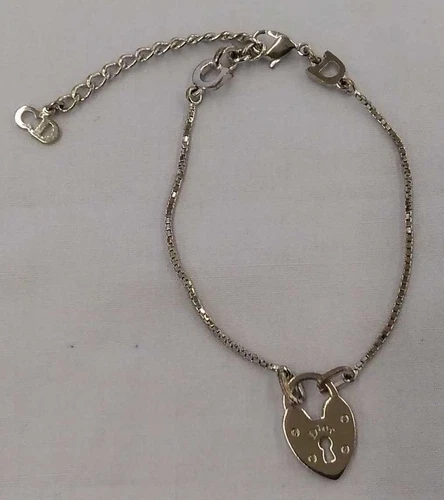Bracelet cadenas coeur DIOR du Japon