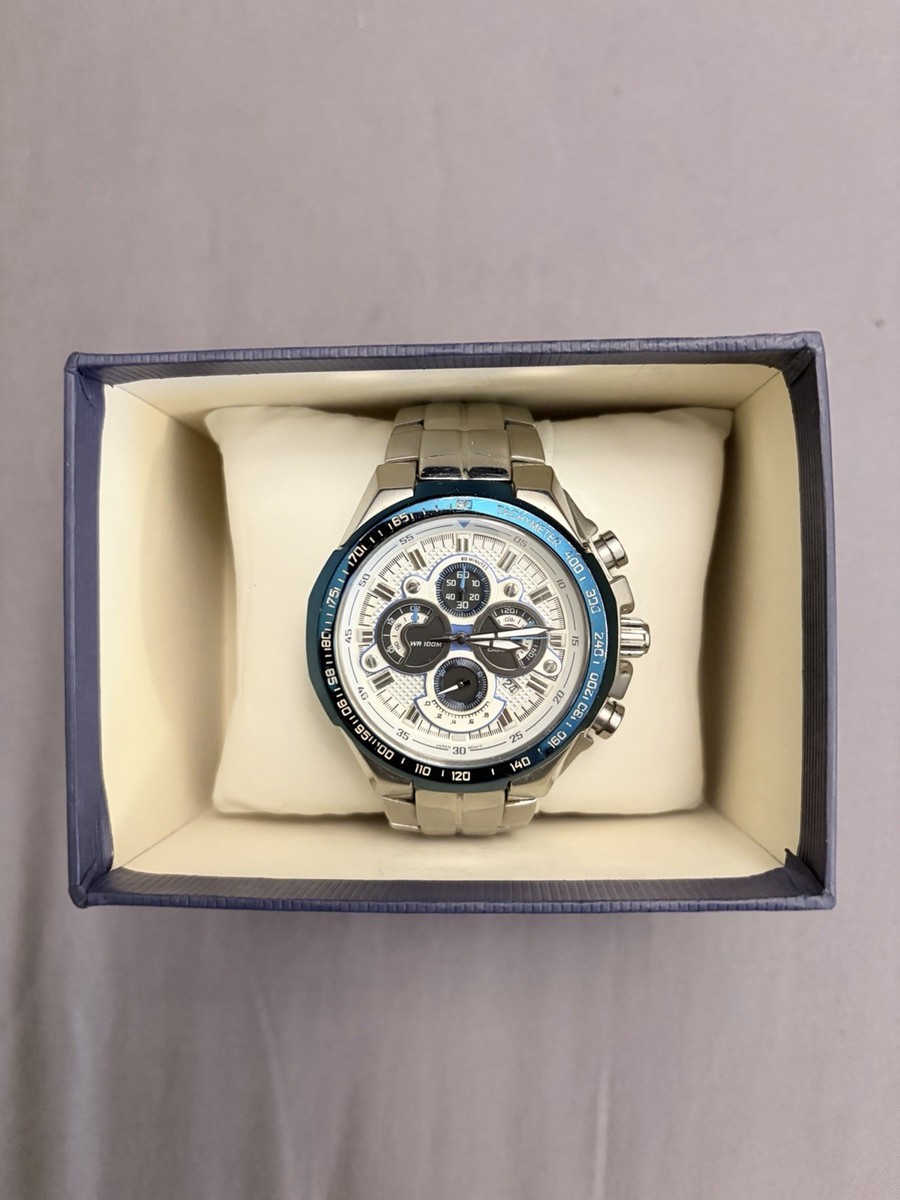 Casio Edifice Ef-554 Men's Tachymeter Chronograph Great Wrist