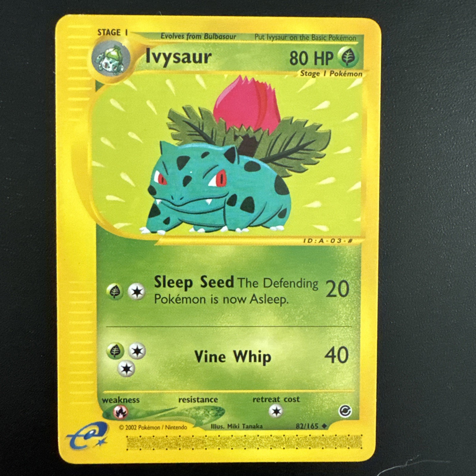 Ivysaur 82/165 Non-Holo, Pokemon E-Series Expedition Near Mint Condition