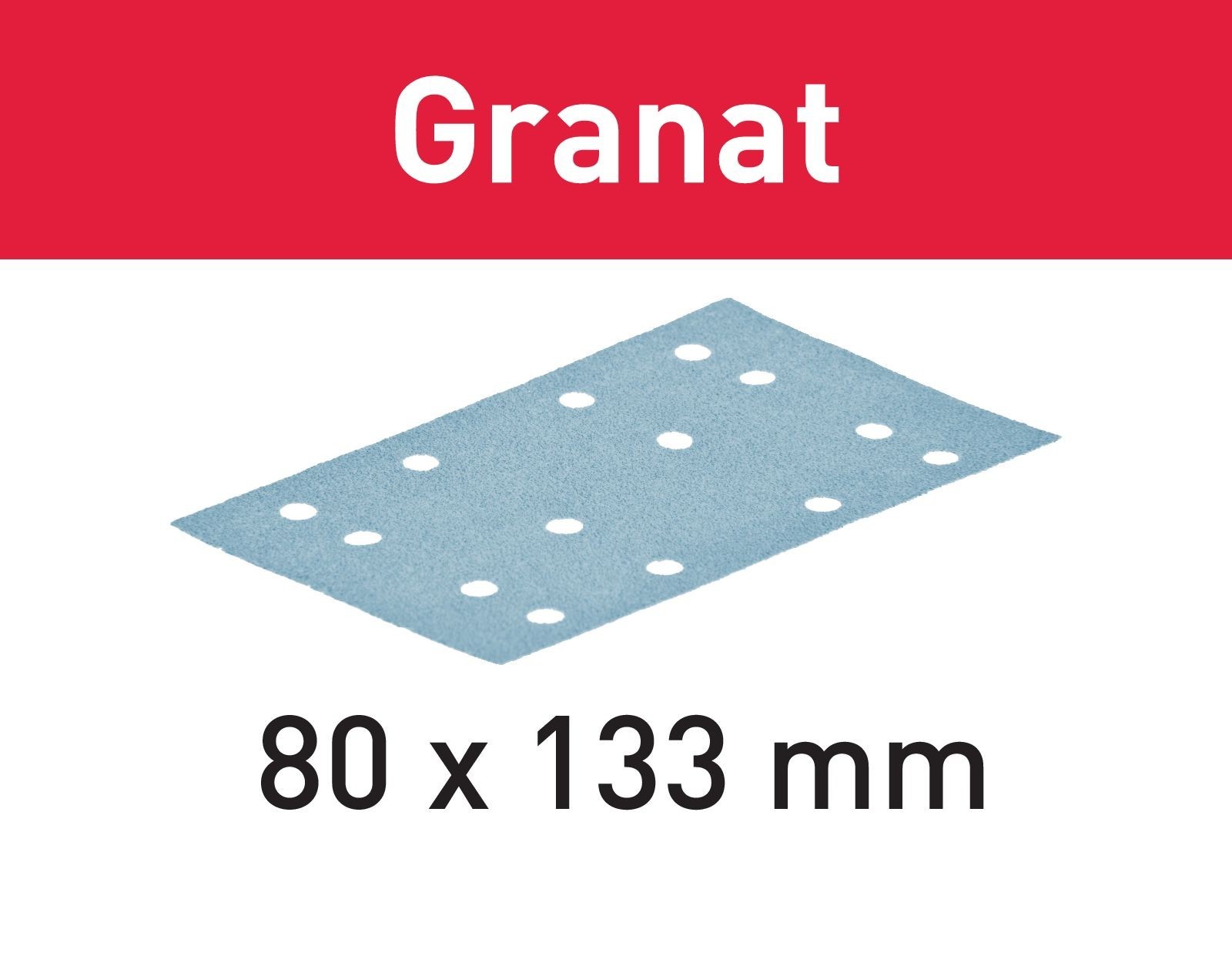 Festool Granat 80x133mm Sanding Sheets P240 Grit – Pack of 100 – 497124