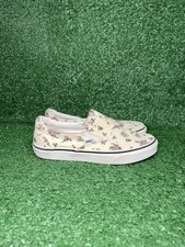 Vans Classic Slip On Women Size 7.5 Floral Flower AOP Skate Shoes Casual Sneaker
