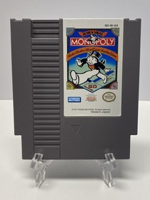 1991 Monopoly Nintendo NES Game Cartridge & Case Tested Working Great Condition