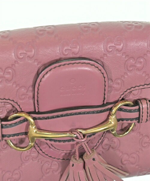 GUCCI Shoulder Bag Pink Monogram Leather Ladies Japan C-250919-4 thumbnail 7