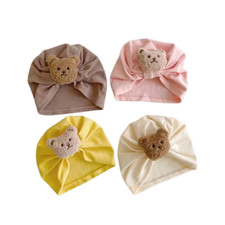 Baby Girl Cotton Headband Turban Bow Flower, Bear, Bunny Newborn