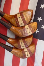 Vintage Rare LH Spalding Robt. T. Bobby Jones Jr. Model 38 Registered Golf Woods