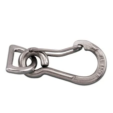304 STAINLESS HARNESS CLIP WITH D RING 3-1/4" (S0223-8025)