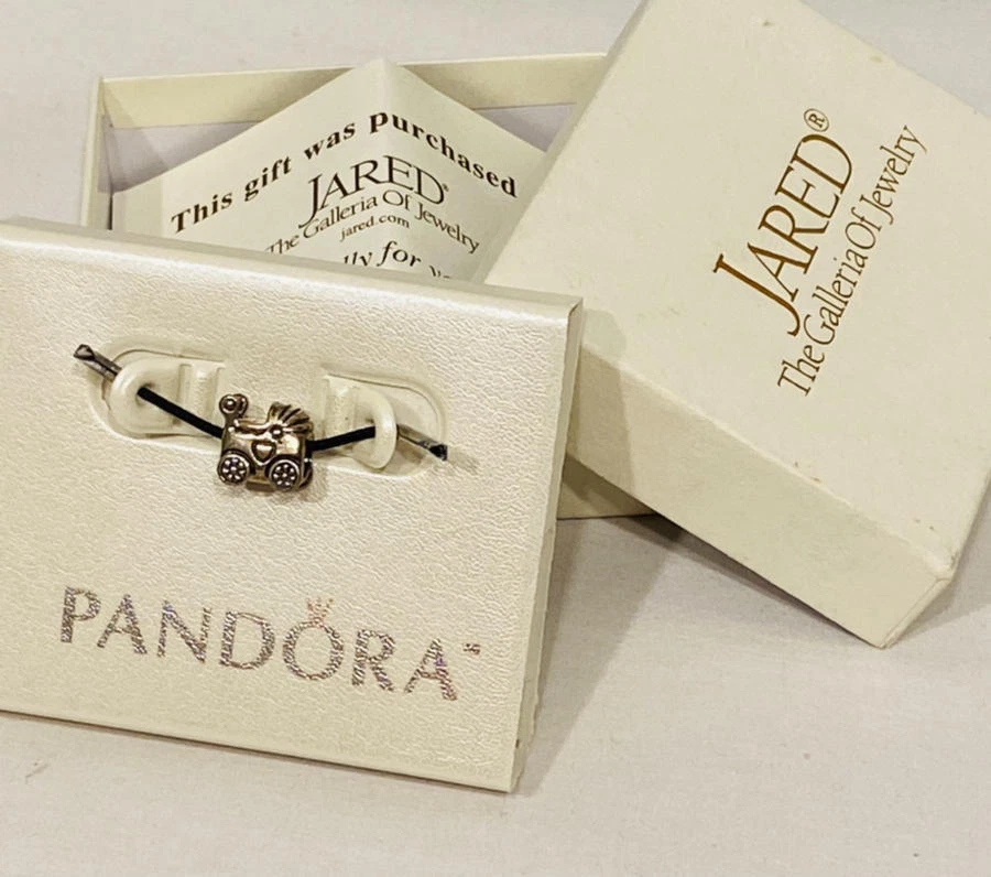 RETIRED PANDORA Bracelet CHARM Baby Buggy Stroller Sterling 925 Silver NEW NIB - Image 3 of 4