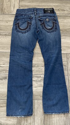 トゥルーレリジョン TRUE RELIGION Super T 34 RICKY SUPER T STRAIGHT JEAN 34” - Optic White | True Religion