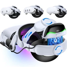 Battery Head Strap 6700mAh VR Headset Accessories For Oculus Meta Quest 3/3s/2