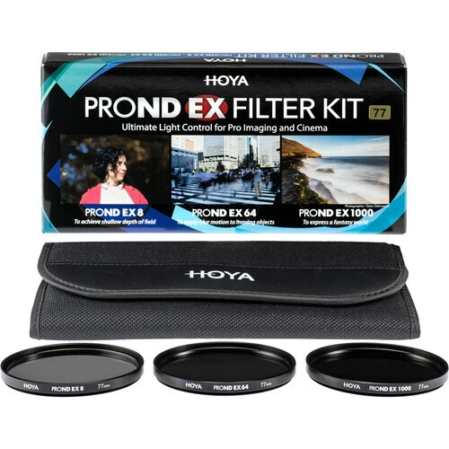 New Hoya ProND EX 3-Filter Kit (55mm), USA Authorized Dealer #37746 - Image 1 of 4