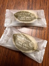 2 x NEW L Occitane Verbena Soaps with Verbena Leaves. 25g .8oz Sealed Bath Body