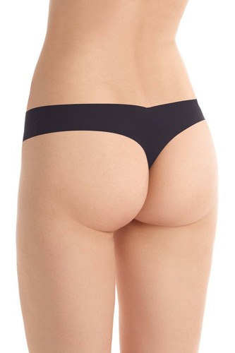 commando Black POW Patch Microfiber Raw Cut Classic Thong - M/L - Picture 2 of 3
